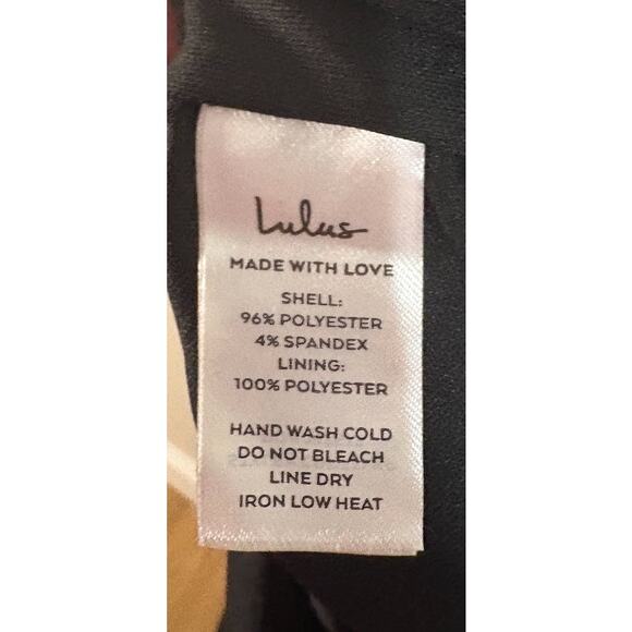 Lulu's Black Velvet Flutter‎ Sleeve Mermaid Evening Gown Plus Size 1X NWT - Picture 9 of 9